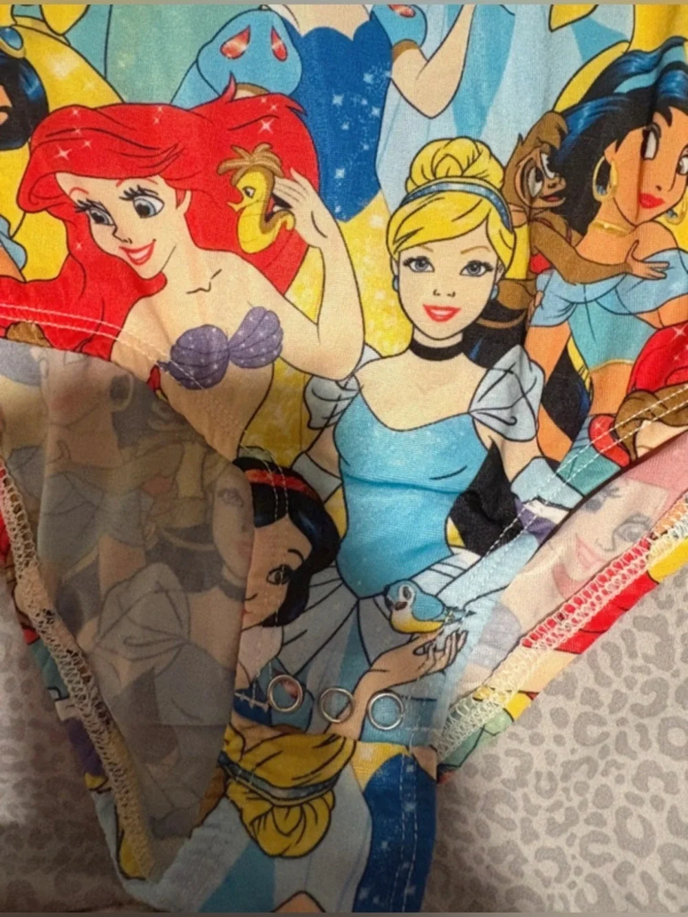 NWT-girls 5TDisney Princess One-Piece Swimsuit in Multicolor
